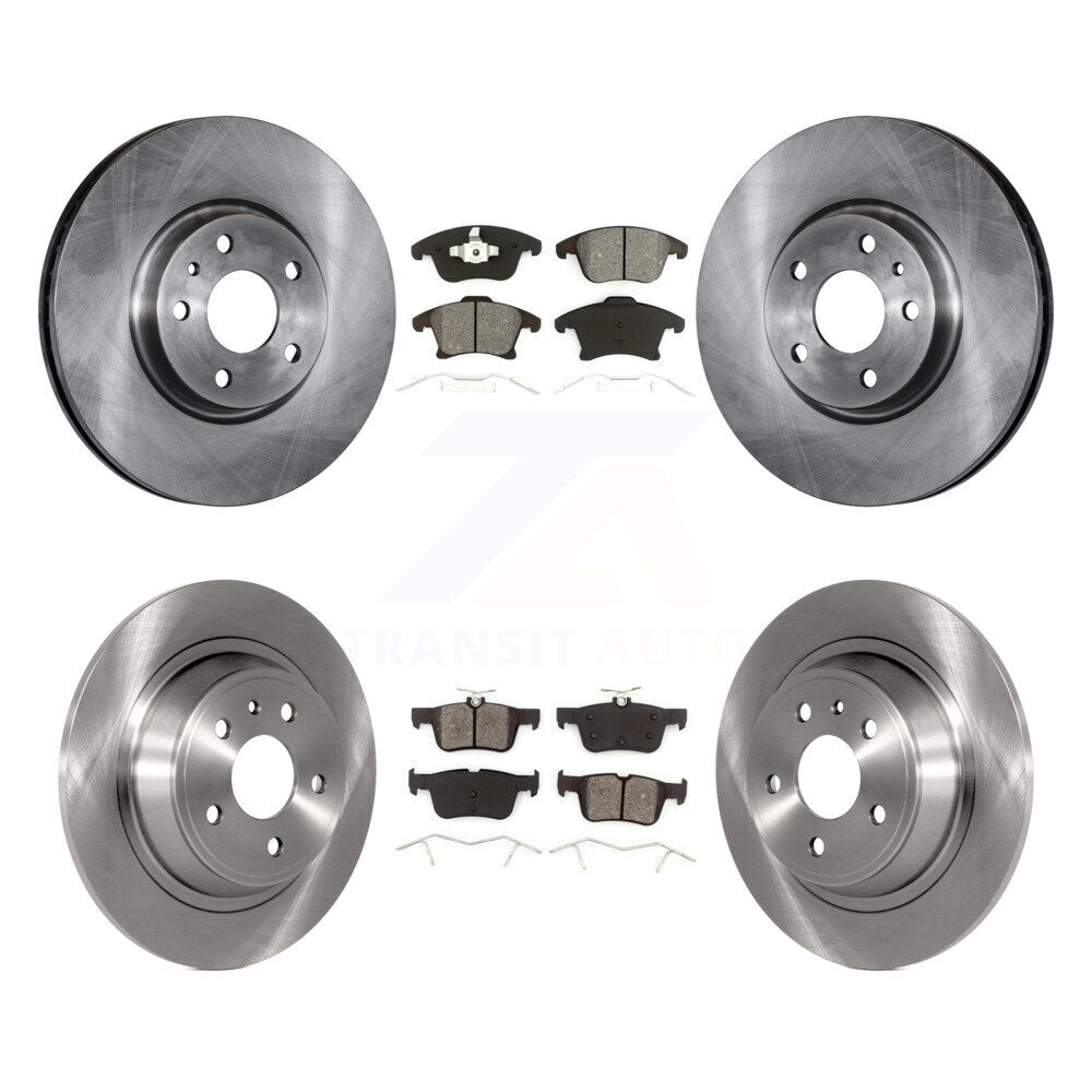 Rotors de frein à disque avant et arrière et Kit de plaquettes semi-métalliques pour Ford Fusion Lincoln MK