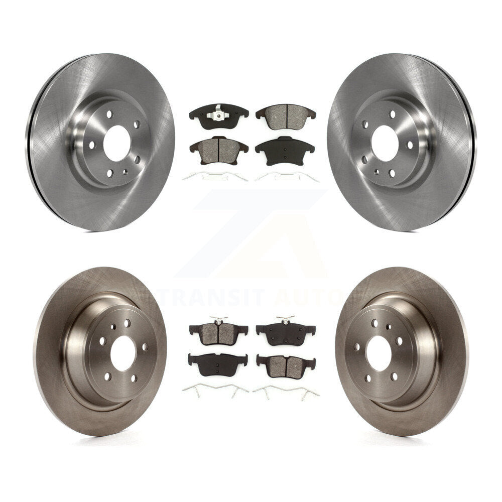 Rotors de frein à disque avant et arrière et Kit de plaquettes semi-métalliques pour Ford Fusion Lincoln MK