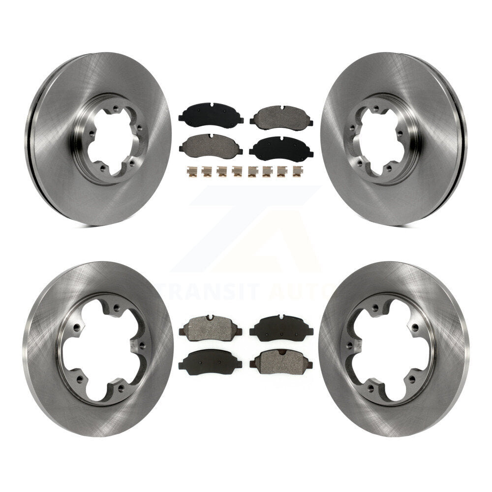 Kit de disques de frein avant et arrière et plaquettes semi-métalliques pour Ford Transit-250 Transit-15