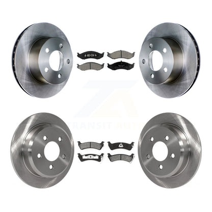 Kit de rotors de frein à disque avant et arrière et plaquettes semi-métalliques pour Jeep Grand Cherokee