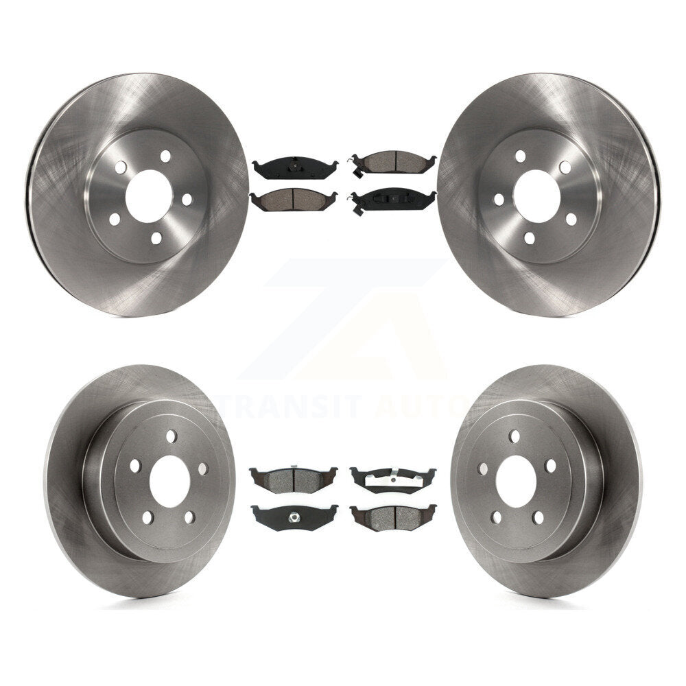 Kit de rotor de frein avant et arrière et plaquettes semi-métalliques pour Chrysler Cirrus Dodge Stratu