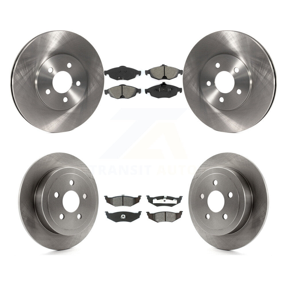 Kit de plaquettes de frein semi-métalliques pour Rotors de frein avant et arrière, pour Chrysler Sebring Dodge Stratu