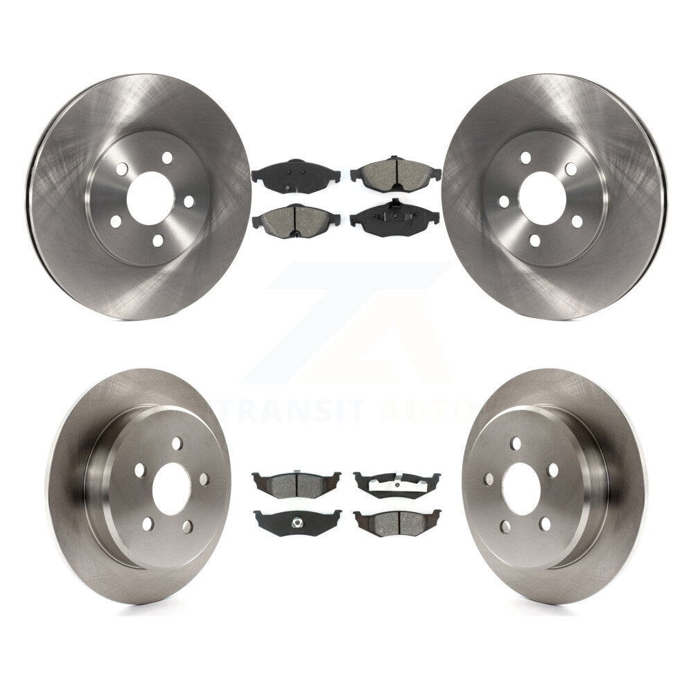 Kit de plaquettes de frein semi-métalliques pour Rotors de frein avant et arrière, pour Chrysler Sebring Dodge Stratu