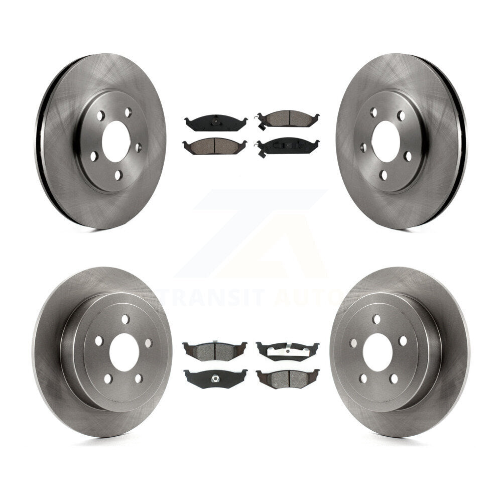 Kit de rotor de frein avant et arrière et plaquettes semi-métalliques pour Chrysler Sebring Cirrus Dodg