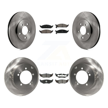Kit de rotors de frein à disque avant et arrière et plaquettes semi-métalliques pour Dodge Stratus