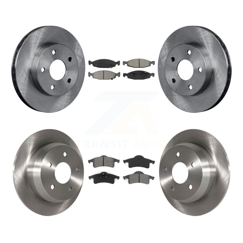 Kit de rotors de frein à disque avant et arrière et plaquettes semi-métalliques pour Jeep Grand Cherokee
