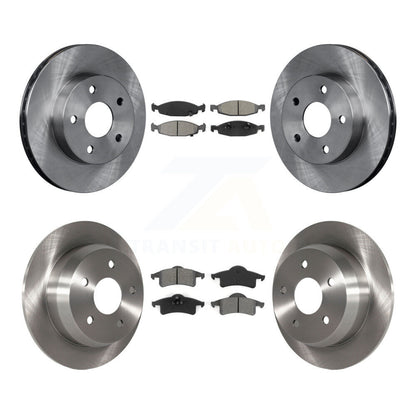 Kit de rotors de frein à disque avant et arrière et plaquettes semi-métalliques pour Jeep Grand Cherokee