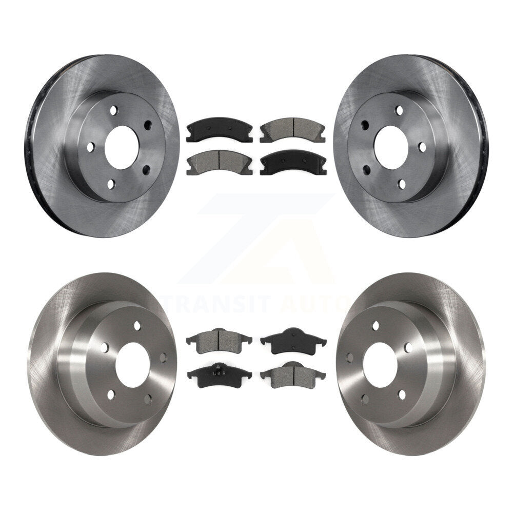 Kit de rotors de frein à disque avant et arrière et plaquettes semi-métalliques pour Jeep Grand Cherokee