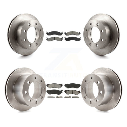 Kit de rotor de frein avant et arrière et plaquettes semi-métalliques pour Dodge Ram 2001 2002 2500 350