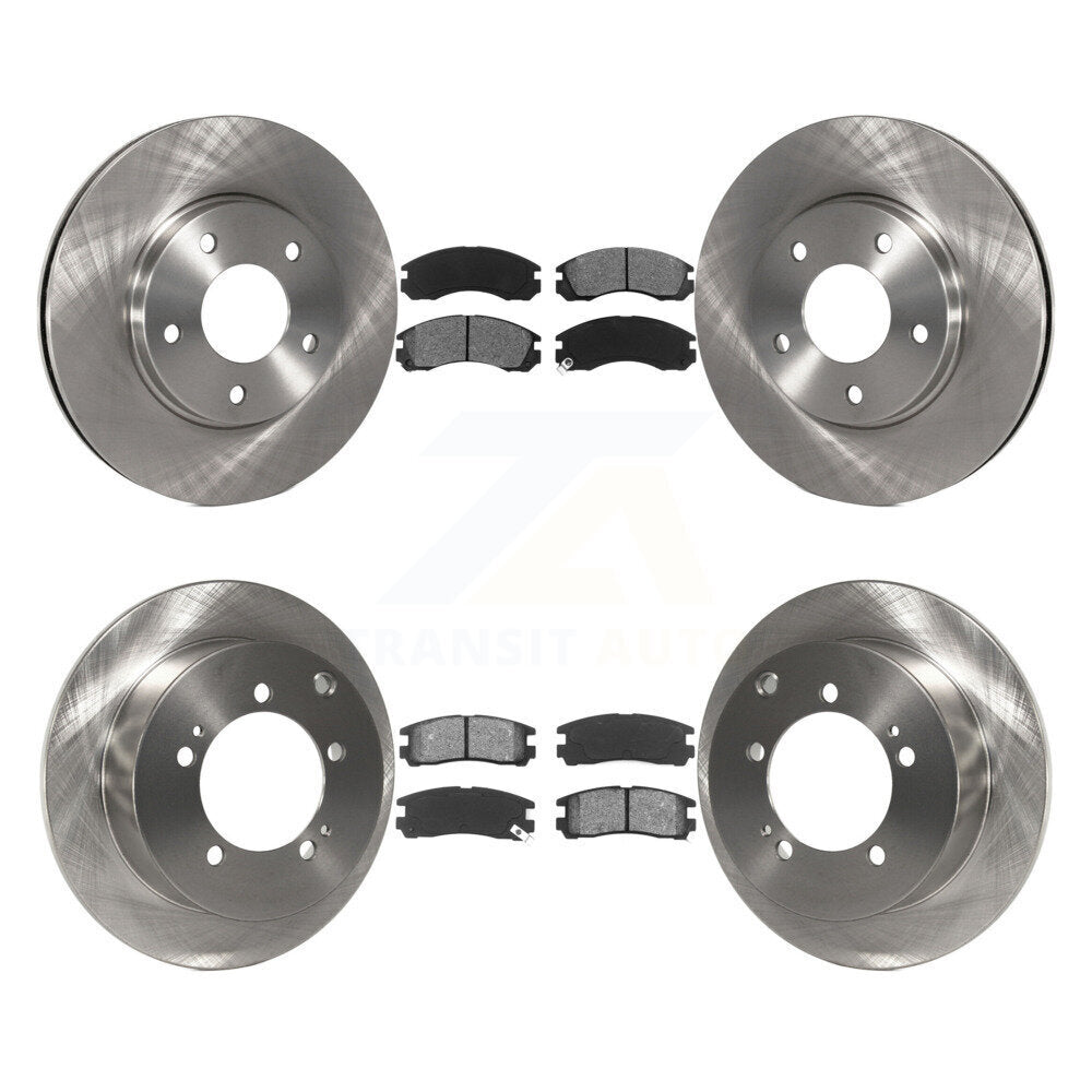 Kit de rotors de frein avant et arrière et plaquettes semi-métalliques pour Mitsubishi Eclipse 3.0 2000