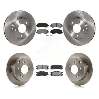 Kit de rotors de frein avant et arrière et plaquettes semi-métalliques pour Mitsubishi Galant 2.4 04-06