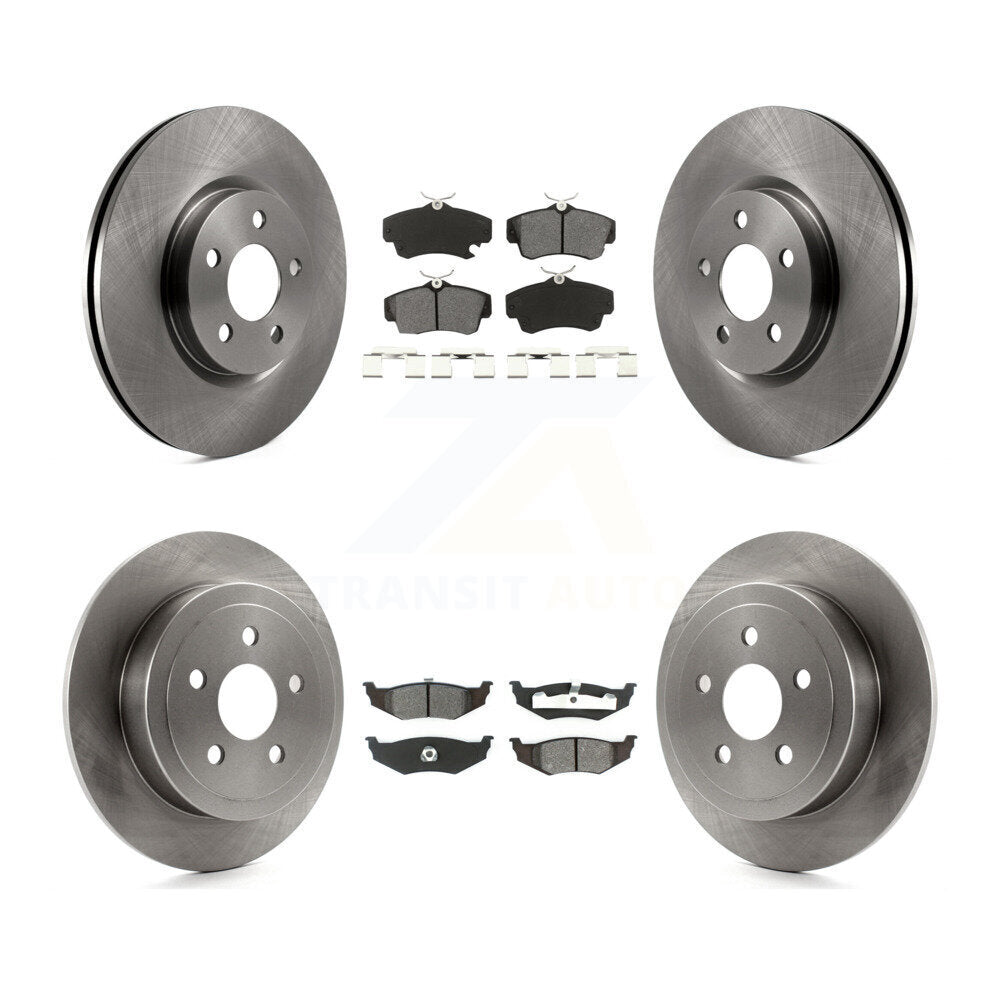 Kit de rotors de frein à disque avant et arrière et plaquettes semi-métalliques pour Chrysler PT Cruiser