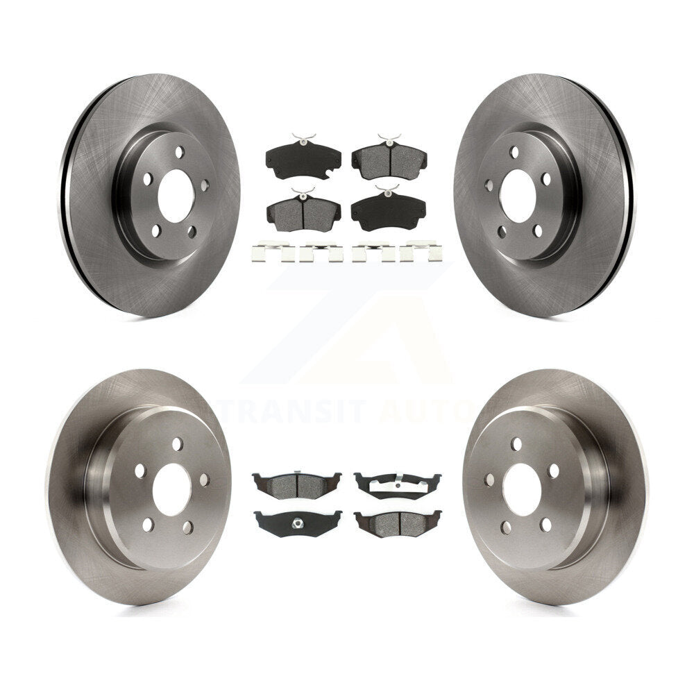 Kit de rotors de frein à disque avant et arrière et plaquettes semi-métalliques pour Chrysler PT Cruiser