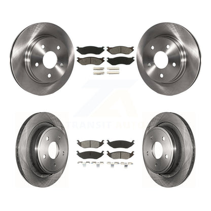 Kit de rotor de frein à disque avant et arrière et plaquettes semi-métalliques pour Dodge Ram 1500 Durang