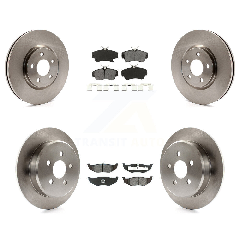 Kit de rotors de frein à disque avant et arrière et plaquettes semi-métalliques pour Chrysler PT Cruiser