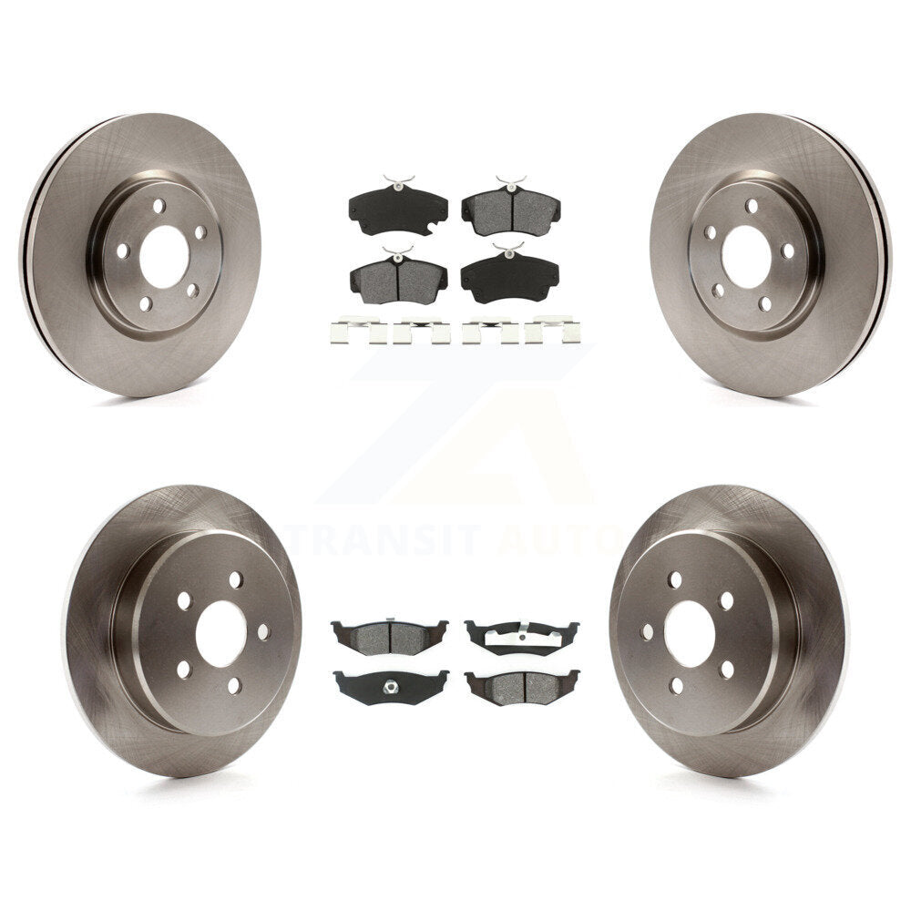 Kit de plaquettes de frein semi-métalliques pour Rotors de frein avant et arrière, pour Chrysler PT Cruiser Dodge Neo
