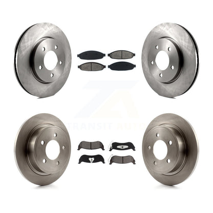 Kit de rotor de frein avant et arrière et plaquettes semi-métalliques pour Chrysler Pacific 2004-2008