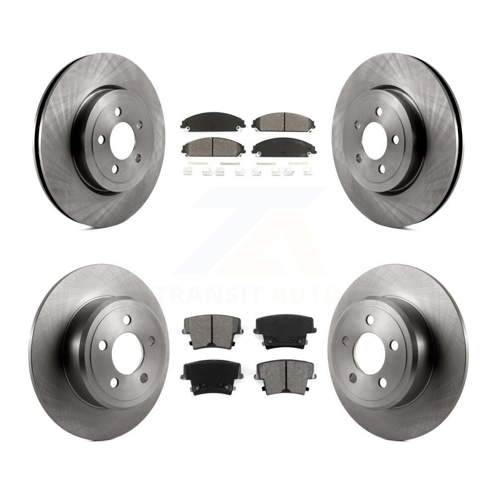 Kit de plaquettes semi-métalliques de Rotor de frein à disque avant et arrière, pour Chrysler 300 AWD avec 3.5
