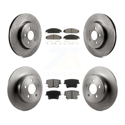 Kit de plaquettes semi-métalliques de Rotor de frein à disque avant et arrière, pour Chrysler 300 AWD avec 3.5