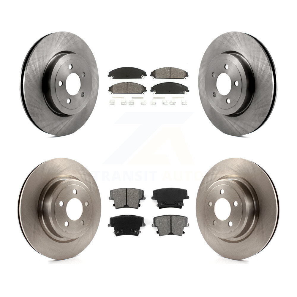 Kit de rotors de frein à disque avant et arrière et plaquettes semi-métalliques pour Dodge Charger