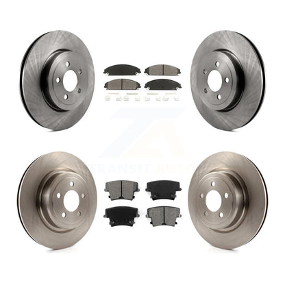 Kit de rotors de frein à disque avant et arrière et plaquettes semi-métalliques pour Dodge Charger