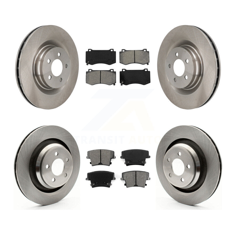 Kit de rotors de frein à disque avant et arrière et plaquettes semi-métalliques pour Dodge Charger