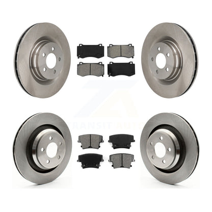 Kit de rotors de frein à disque avant et arrière et plaquettes semi-métalliques pour Dodge Charger