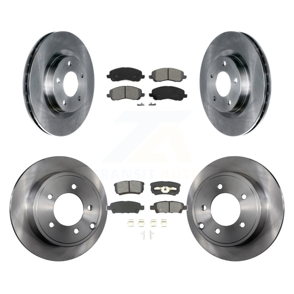 Kit de plaquettes de frein semi-métalliques pour Rotors de frein avant et arrière, pour Jeep Patriot Compass Dodge 20
