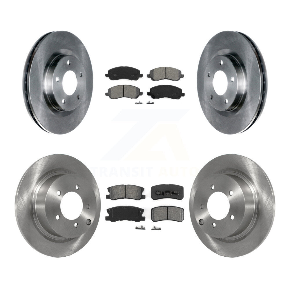 Kit de plaquettes de frein semi-métalliques pour Rotors de frein avant et arrière, pour Jeep Mitsubishi Patriot Lance