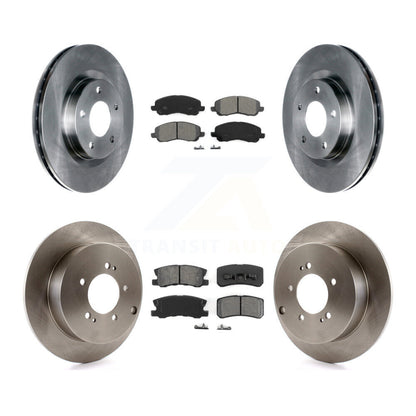Kit de rotors de frein à disque avant et arrière et plaquettes semi-métalliques pour Mitsubishi Outlande