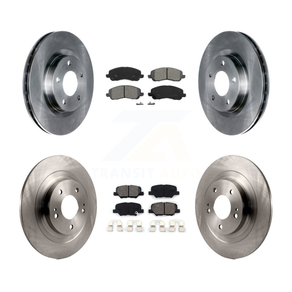 Kit de plaquettes de frein semi-métalliques pour Rotors de frein avant et arrière, pour Mitsubishi RVR Outlander Spor