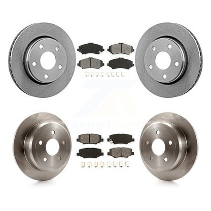 Kit de rotors de frein à disque avant et arrière et plaquettes semi-métalliques pour Jeep Wrangler JK