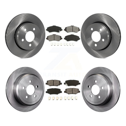 Kit de rotor de frein à disque avant et arrière et plaquettes semi-métalliques pour Jeep Liberty Dodge Nitr