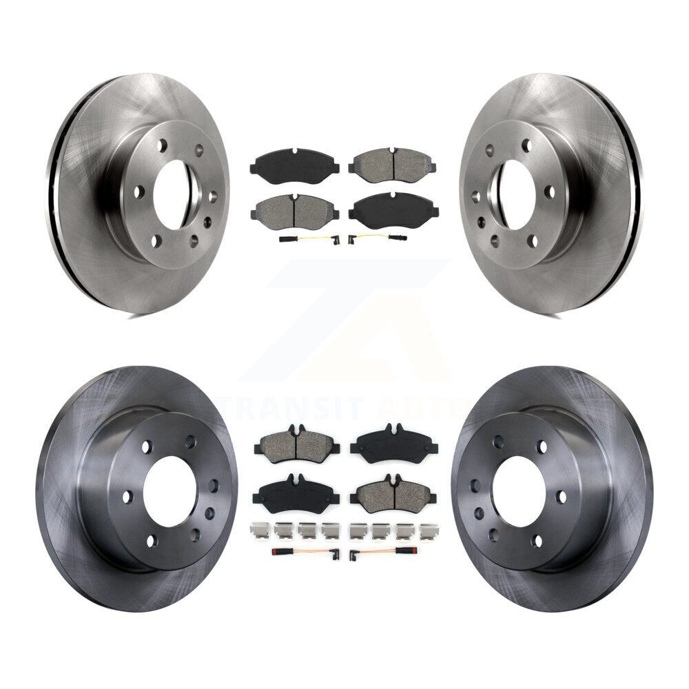 Kit de rotor de frein avant et arrière et plaquettes semi-métalliques pour Sprinter 2500 Mercedes-Ben