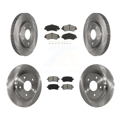 Kit de rotor de frein avant et arrière et plaquettes semi-métalliques pour Dodge Grand Caravan Journey