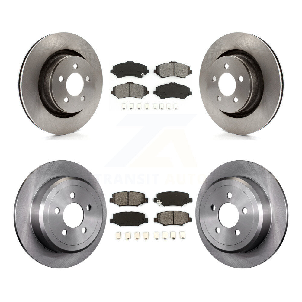 Kit de rotor de frein à disque avant et arrière et plaquettes semi-métalliques pour Jeep Liberty Dodge Nitr