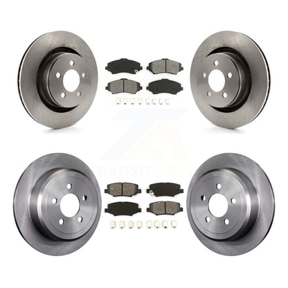 Kit de rotor de frein à disque avant et arrière et plaquettes semi-métalliques pour Jeep Liberty Dodge Nitr