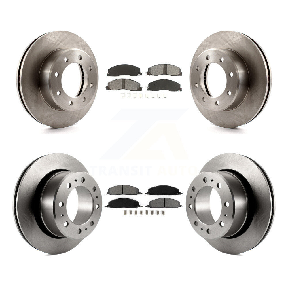 Rotor de frein à disque avant et arrière et Kit de plaquettes semi-métalliques pour Ram 3500 2500 1500 Dodge