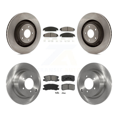 Kit de rotor de frein avant et arrière et plaquettes semi-métalliques pour Dodge Caliber SRT-2008-2009