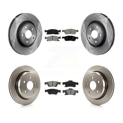 Kit de rotor de frein à disque avant et arrière et plaquettes semi-métalliques pour Jeep Grand Cherokee W