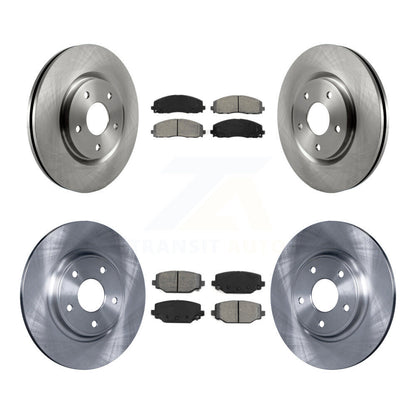 Kit de rotor de frein avant et arrière et plaquettes semi-métalliques pour Dodge Grand Caravan Journey
