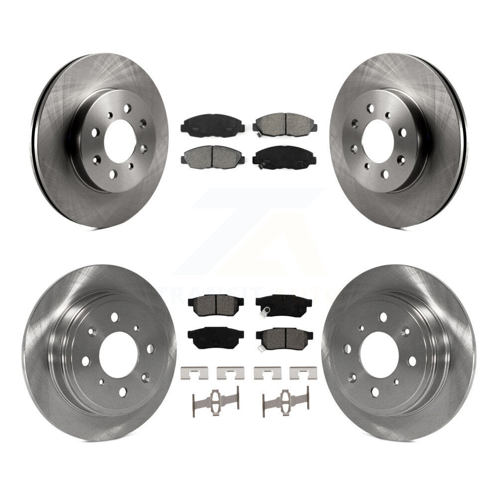 Kit de rotors de frein à disque avant et arrière et plaquettes semi-métalliques pour Honda Civic Acura E
