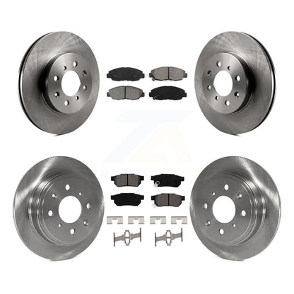 Kit de rotors de frein à disque avant et arrière et plaquettes semi-métalliques pour Honda Civic Acura E
