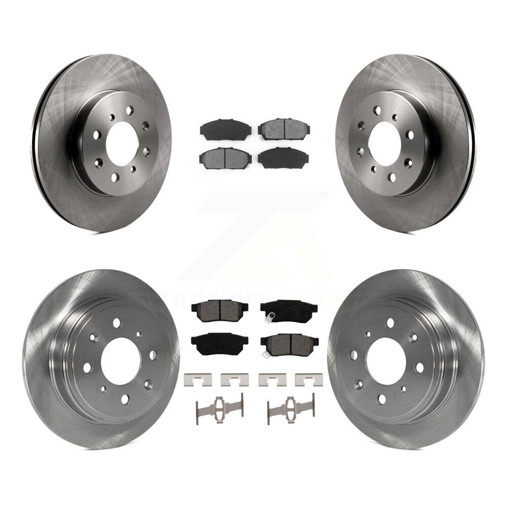 Rotors de frein à disque avant et arrière, Kit de plaquettes semi-métalliques pour Acura Integra Honda Civi