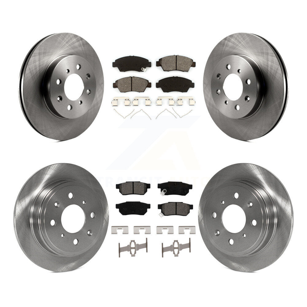 Kit de rotors de frein à disque avant et arrière et plaquettes semi-métalliques pour Honda Civic del Sol