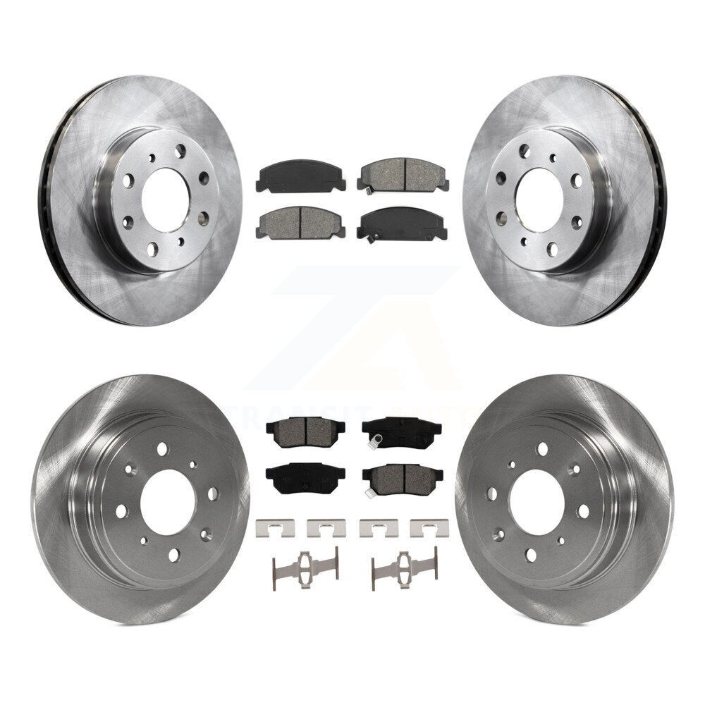 Kit de rotors de frein à disque avant et arrière et plaquettes semi-métalliques pour Honda Civic del Sol