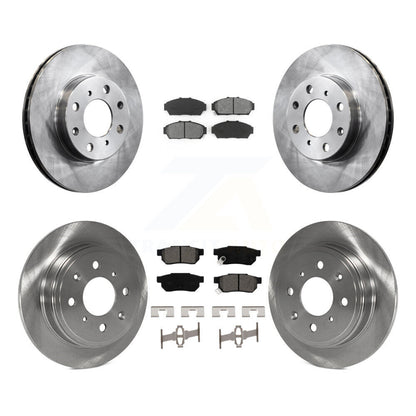 Kit de rotors de frein à disque avant et arrière et plaquettes semi-métalliques pour Honda Civic