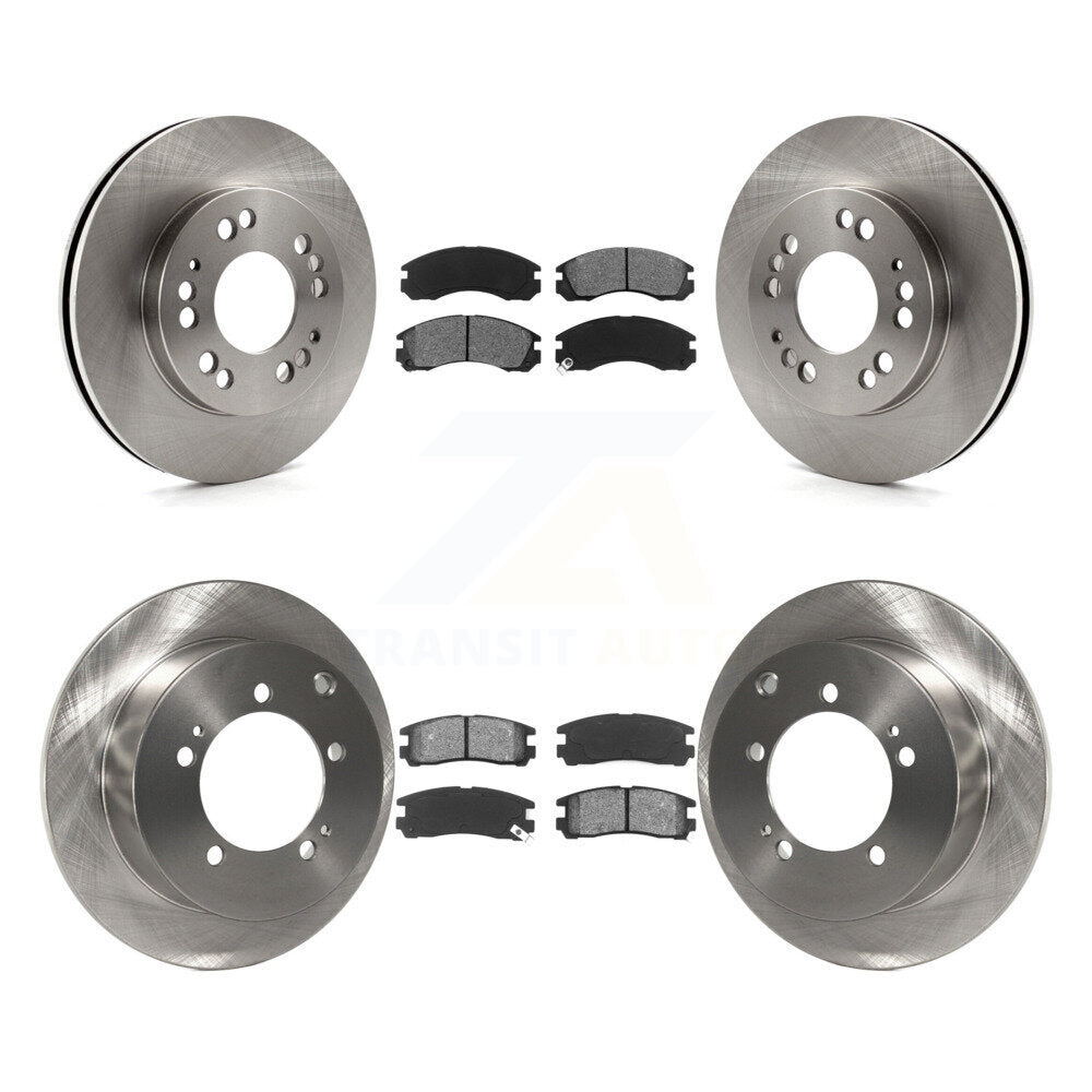 Kit de rotors de frein à disque avant et arrière et plaquettes semi-métalliques pour Eagle Talon AW 1998
