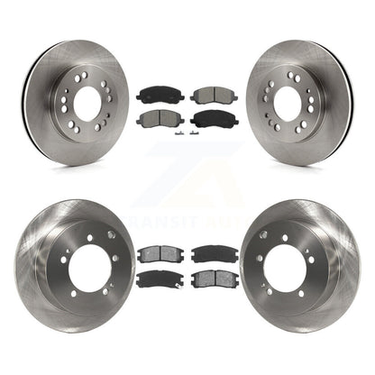 Kit de rotor de frein avant et arrière et plaquettes semi-métalliques pour Mitsubishi Eclipse à partir de 06 0