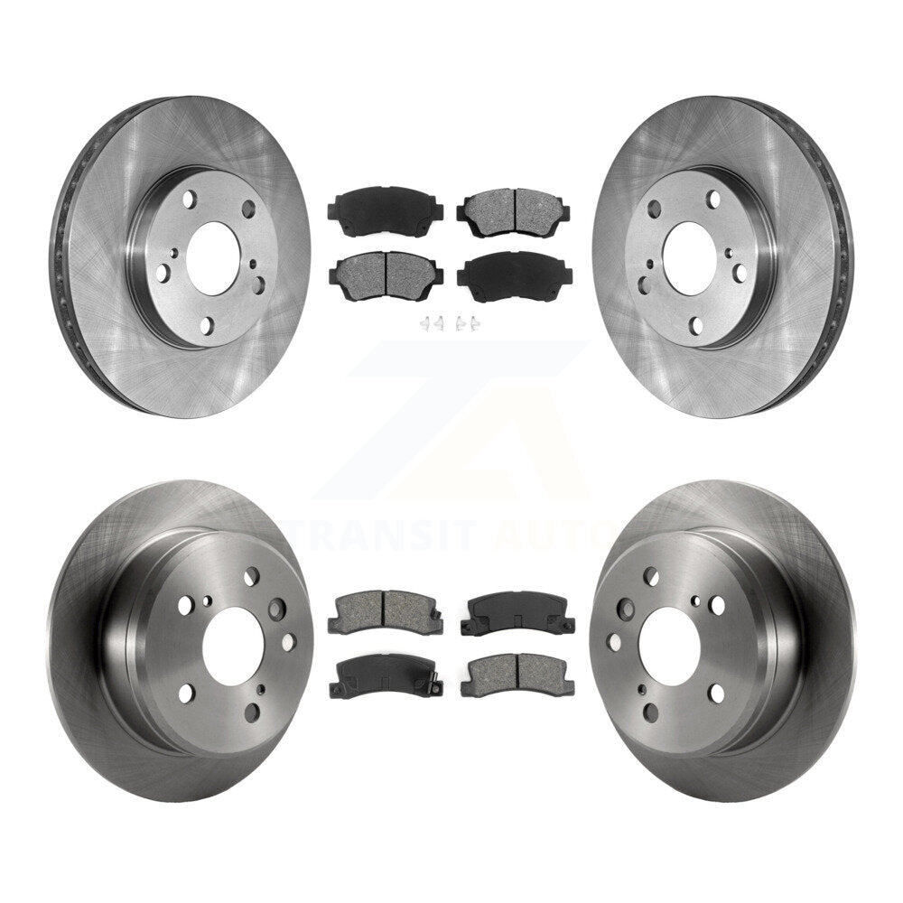 Kit de rotors de frein à disque avant et arrière et plaquettes semi-métalliques pour Toyota Camry